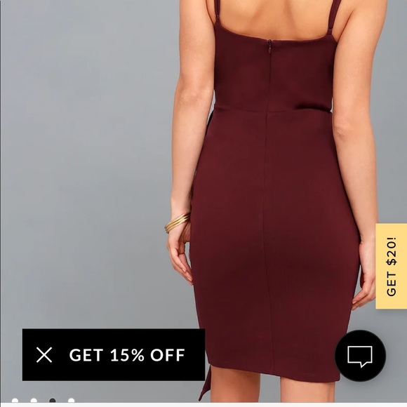 Lulus Ruffled Bodycon Dress - Picture 3 of 6